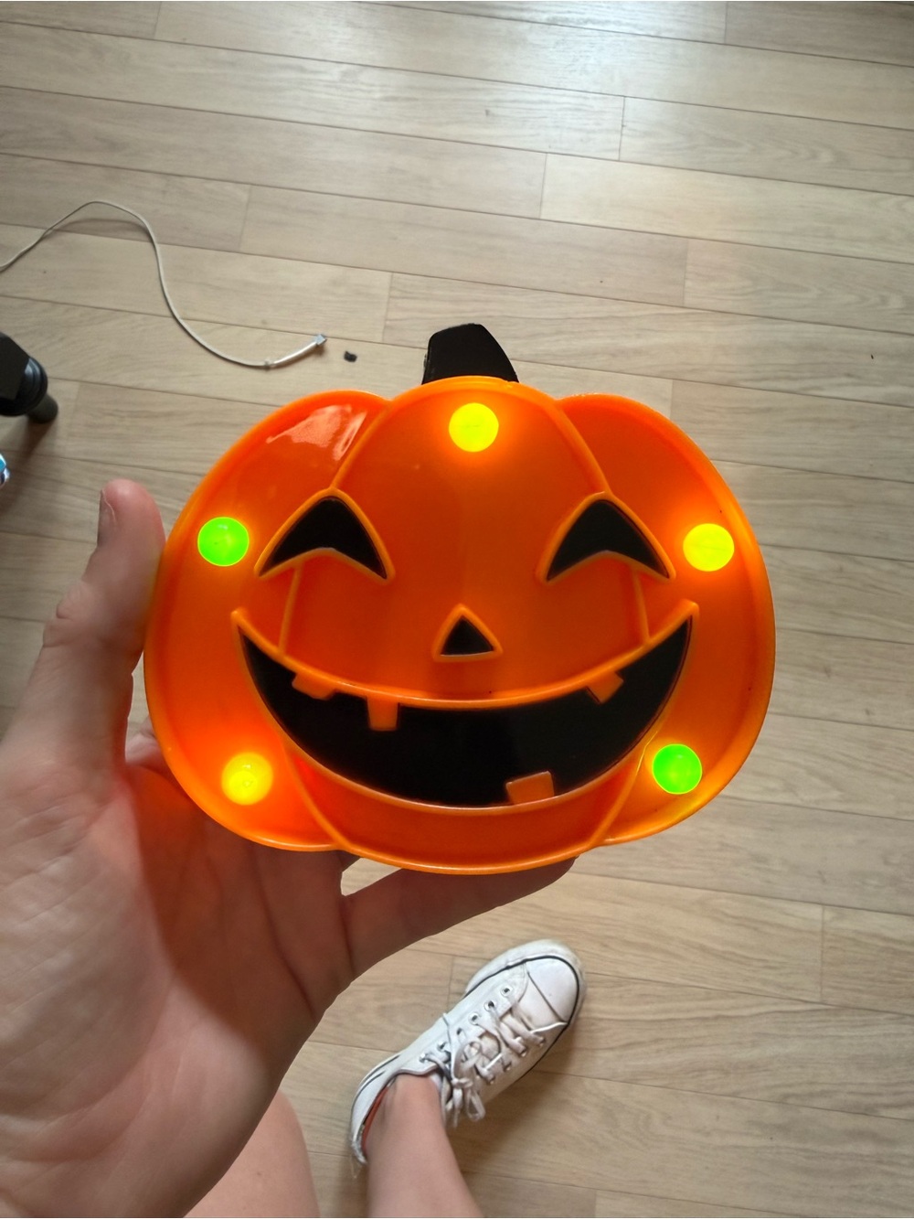 Light up pumpkin decor